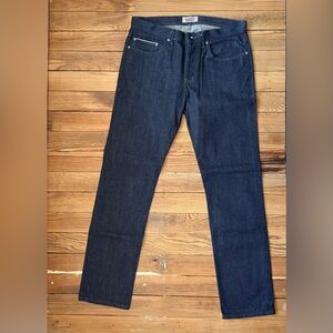 Naked and Famous - Weird Guy 011083 Indigo Selvedge Men's Straight Jeans 36x36